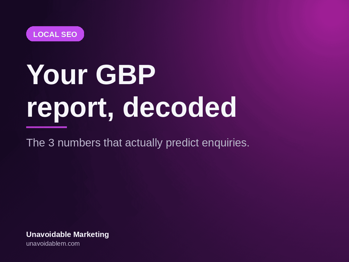 Unavoidable Marketing header - local SEO